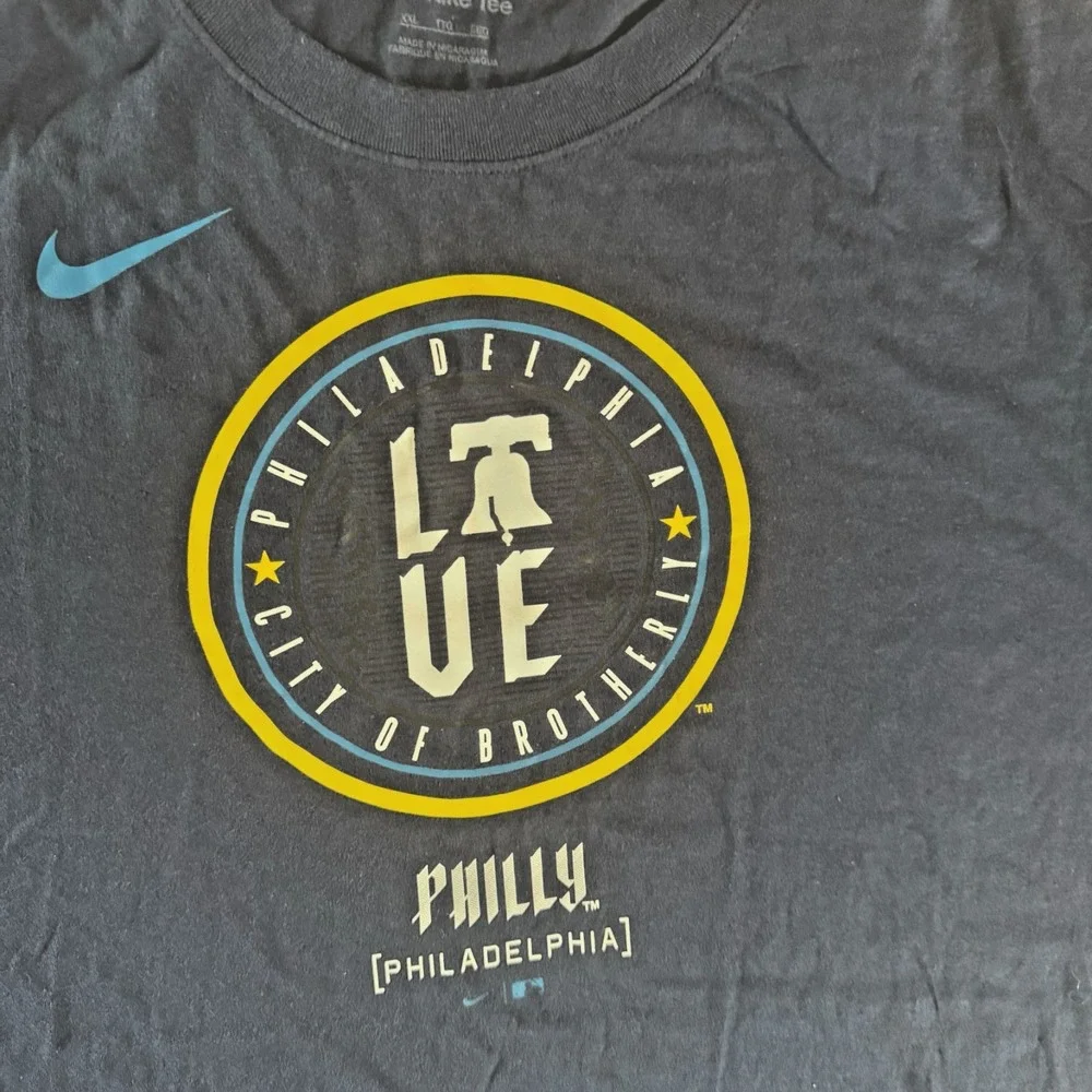 Nike Philadelphia Graphic Tees XXL – Unite, True, Brotherly Love –‎ 100% Cotton